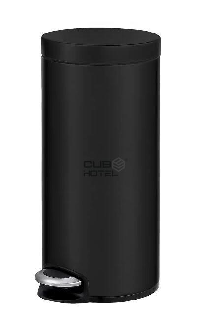 Papelera con Pedal 30L Negro Mate EKO Serene